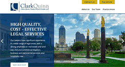 Desktop Screenshot of clarkquinnlaw.com